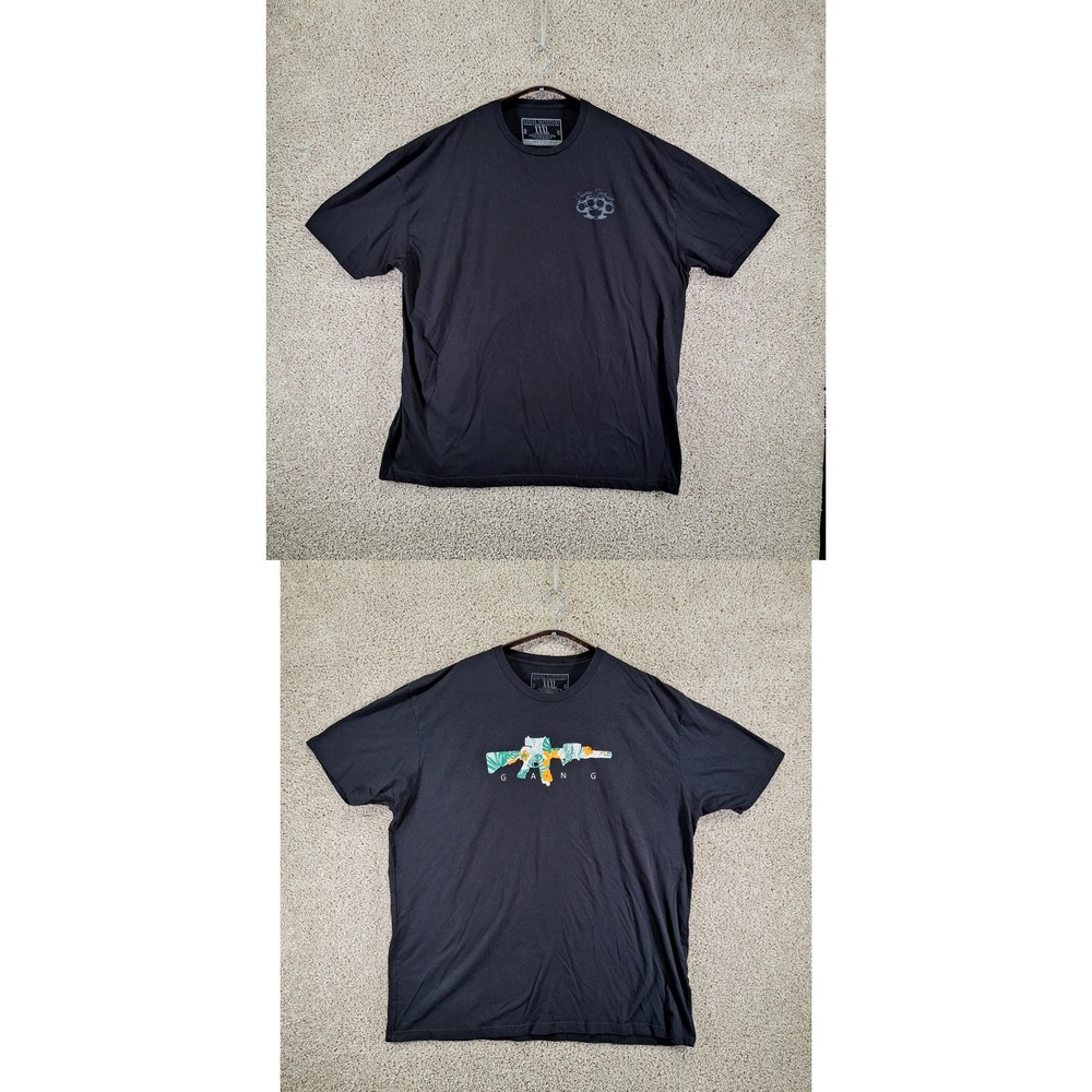 Savage Tacticians T-Shirt Mens XXXL Black Gangster Graphic Tee Lot of 2